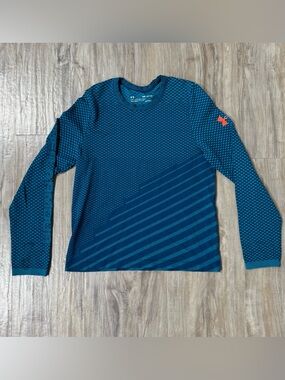 Under Armour Blue HeatGear Performance Long Sleeve